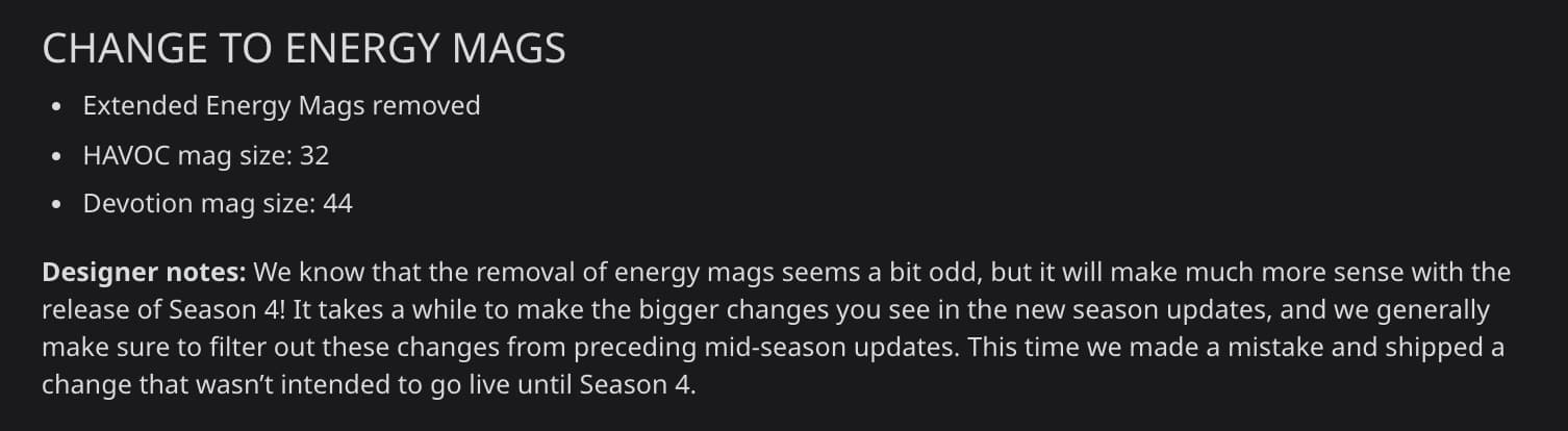 Apex Legends Grand Soiree Arcade Event patch notes.