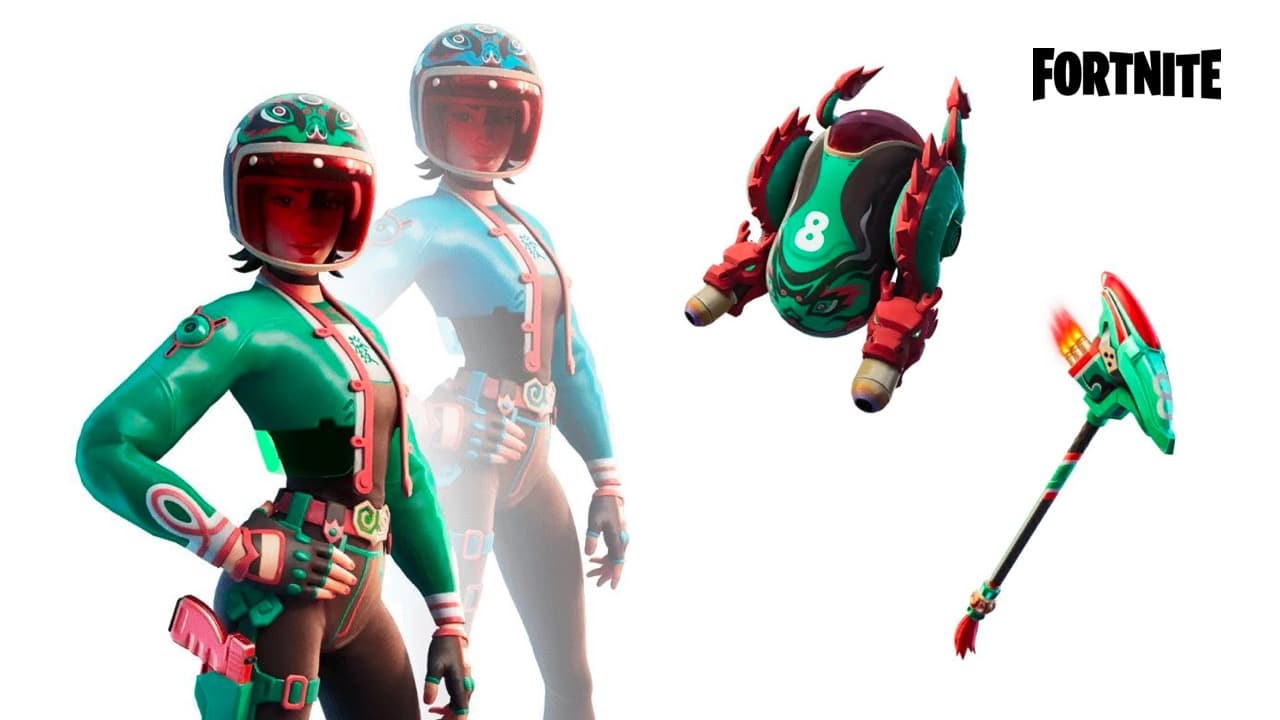 Jade Racer outfit, backbling and pickaxe leaked