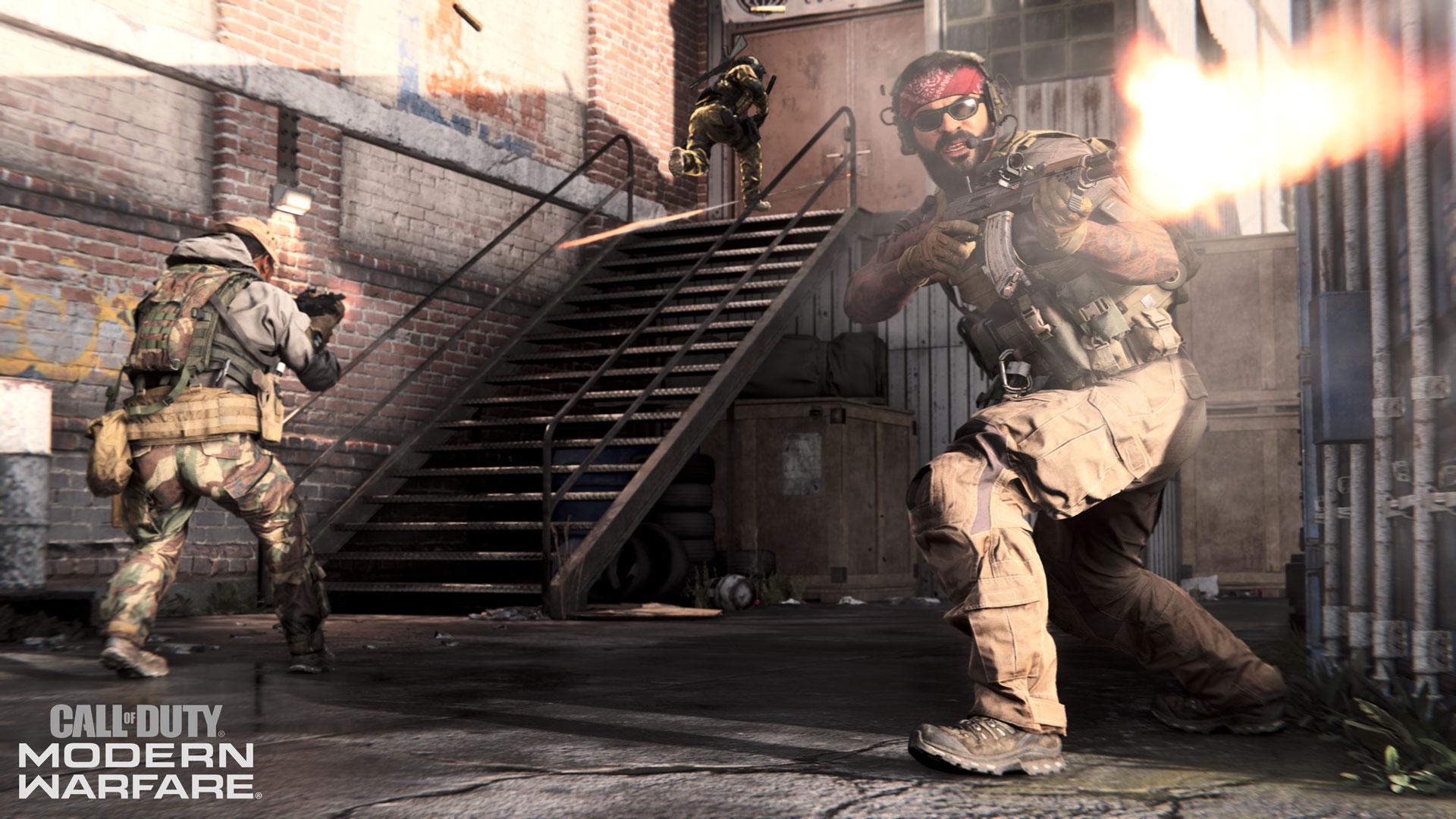 An image of characters fighting in Call of Duty Modern Warfare.