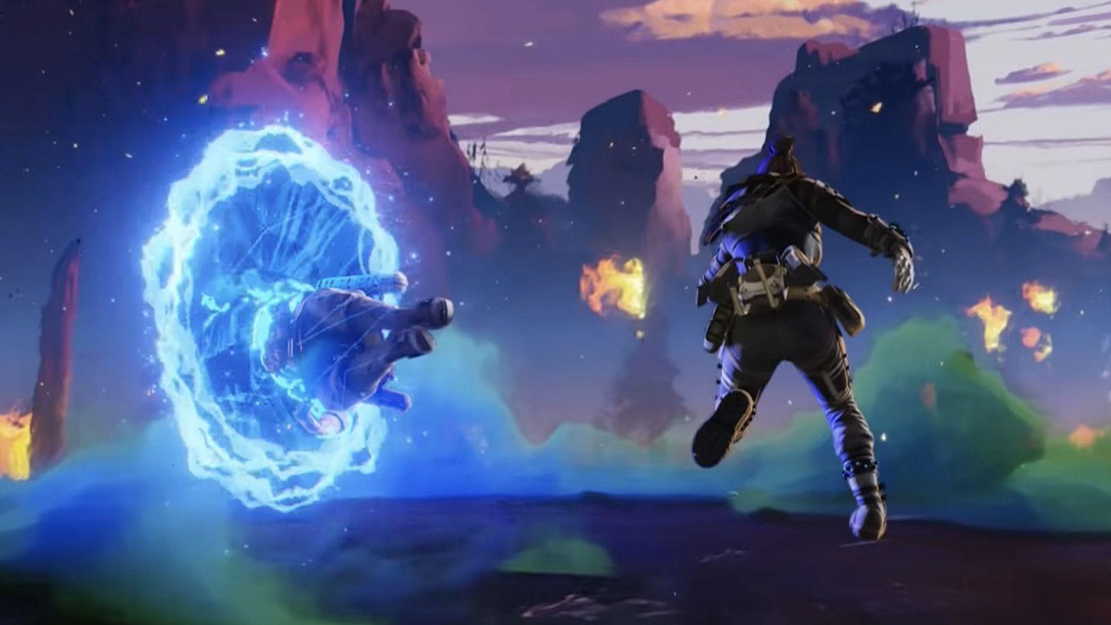 Wraith using her ultimate ability in Apex Legends.