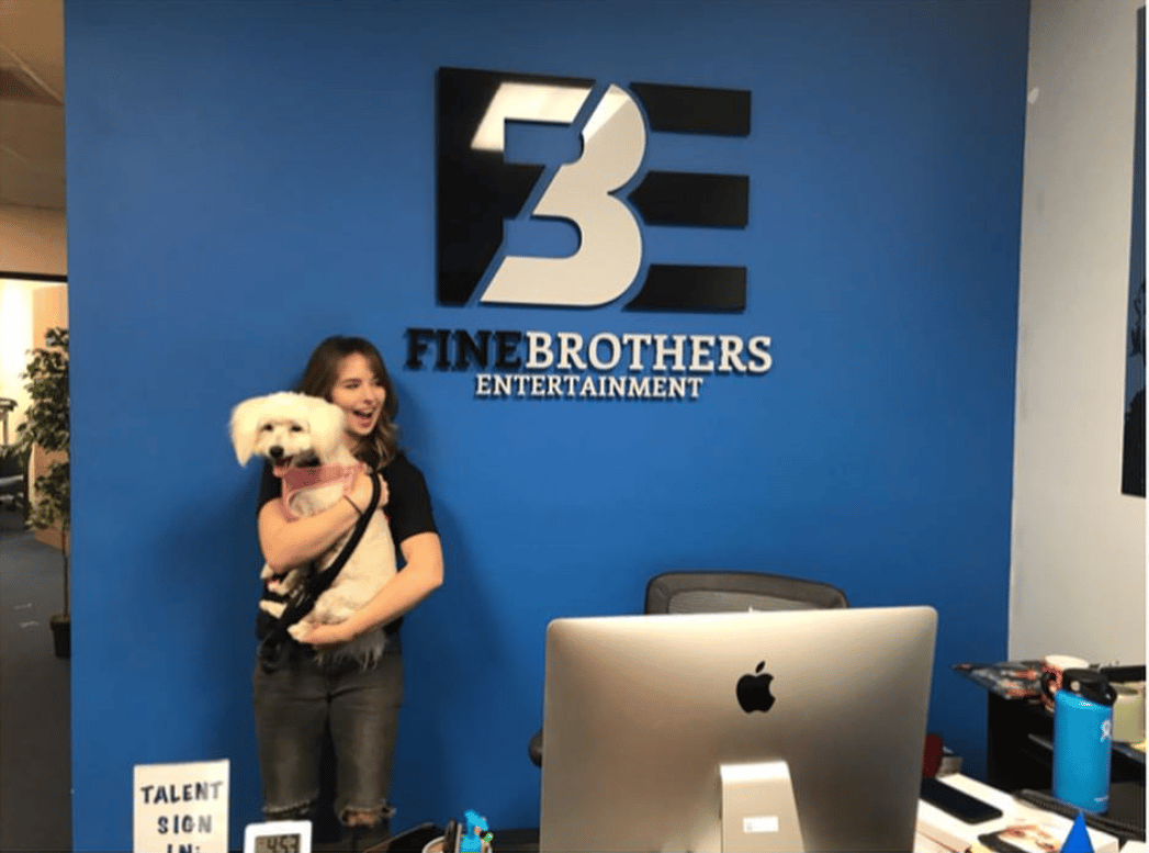 Chelsea Cook working with Fine Brothers on Adults React