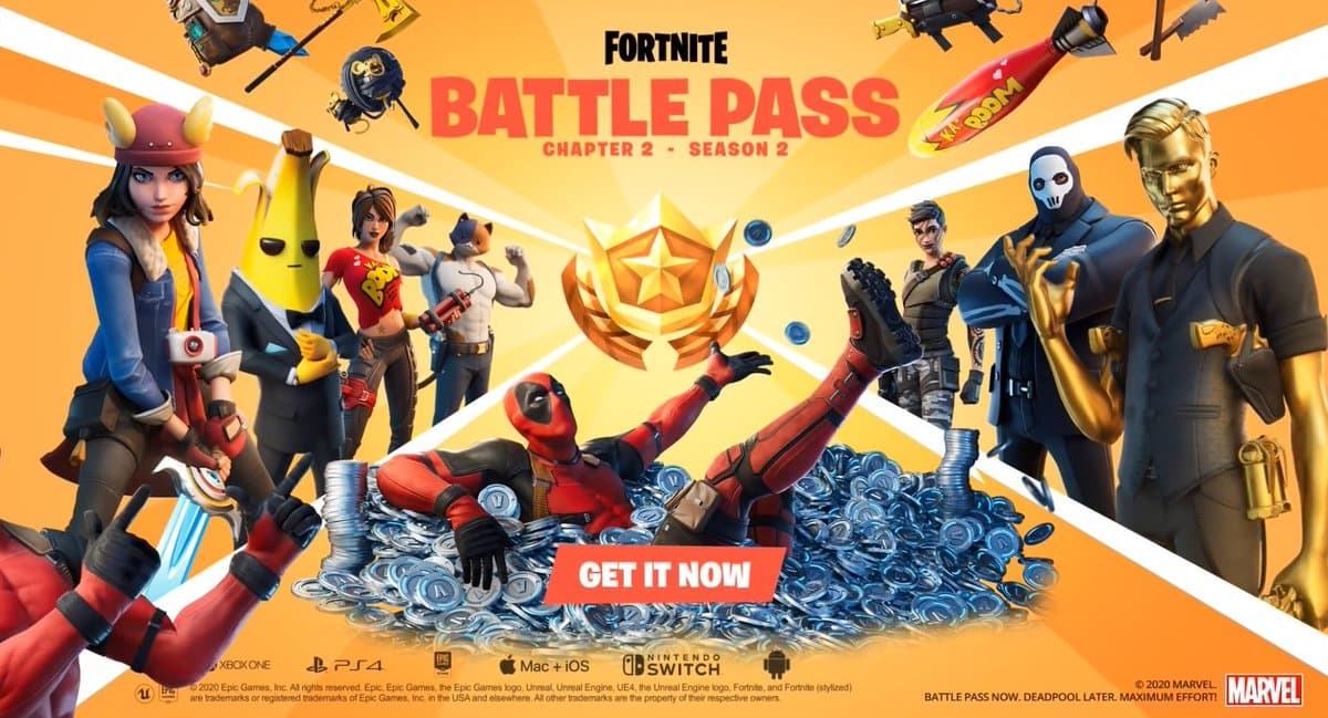 fortnite season 2 battle pass promotional image