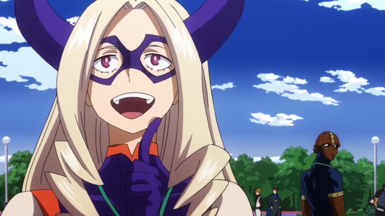 Mt Lady appearing in My Hero Academia.