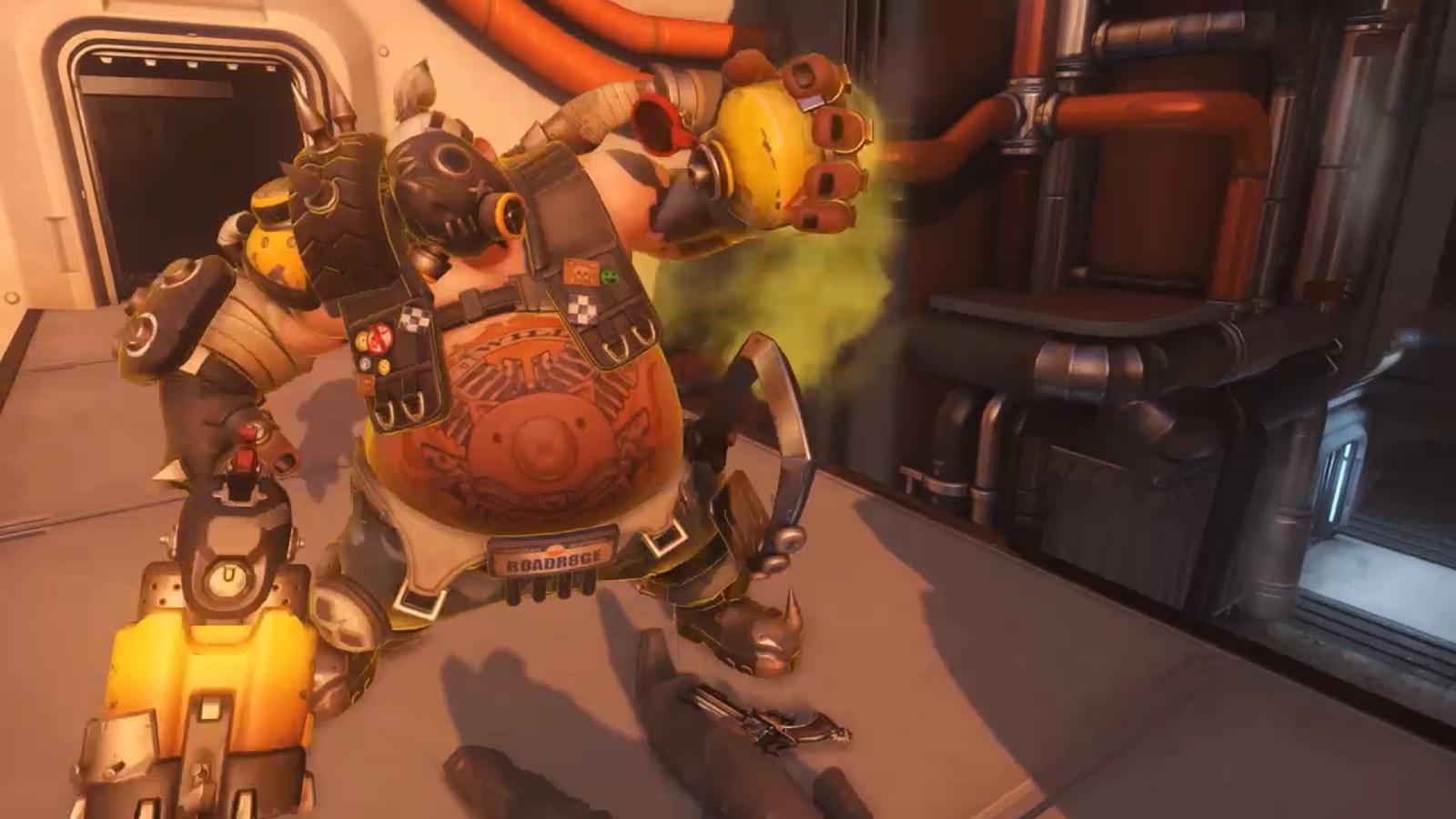 Roadhog using Take a Breather in Overwatch