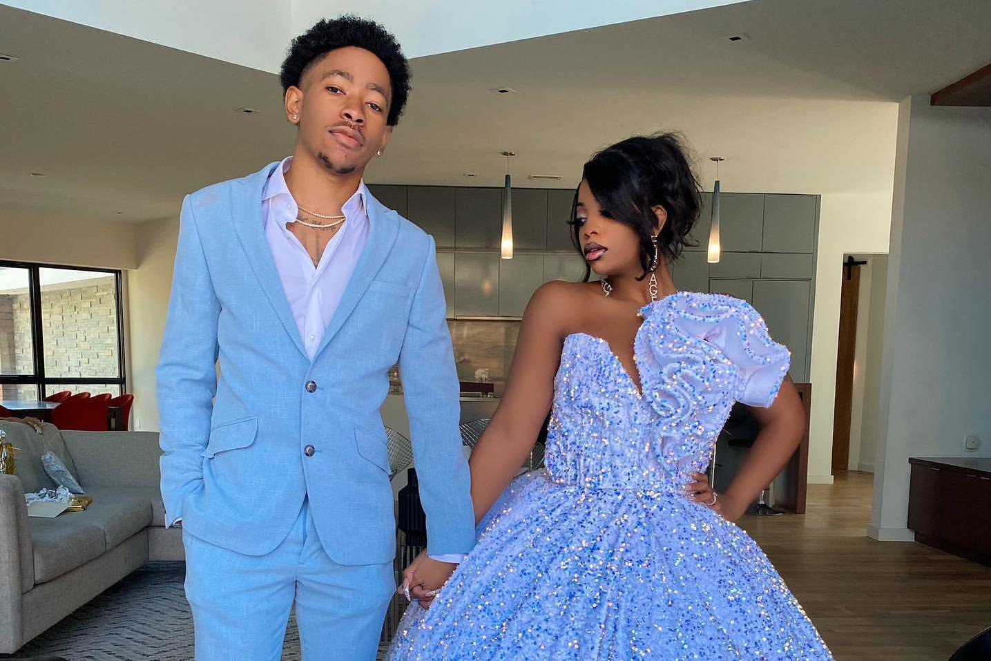 Ken and De'arra appear in fancy dress on Instagram