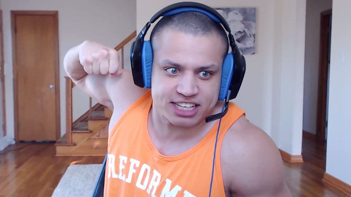 Tyler1 punching monitor on Twitch stream