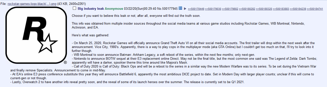 4Chan User Teases 'GTA VI' Leak: 'Saved This for the 26th