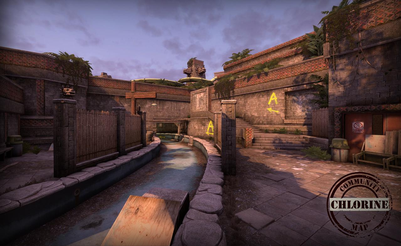 Canal to A site on de_chlorine in CS:GO