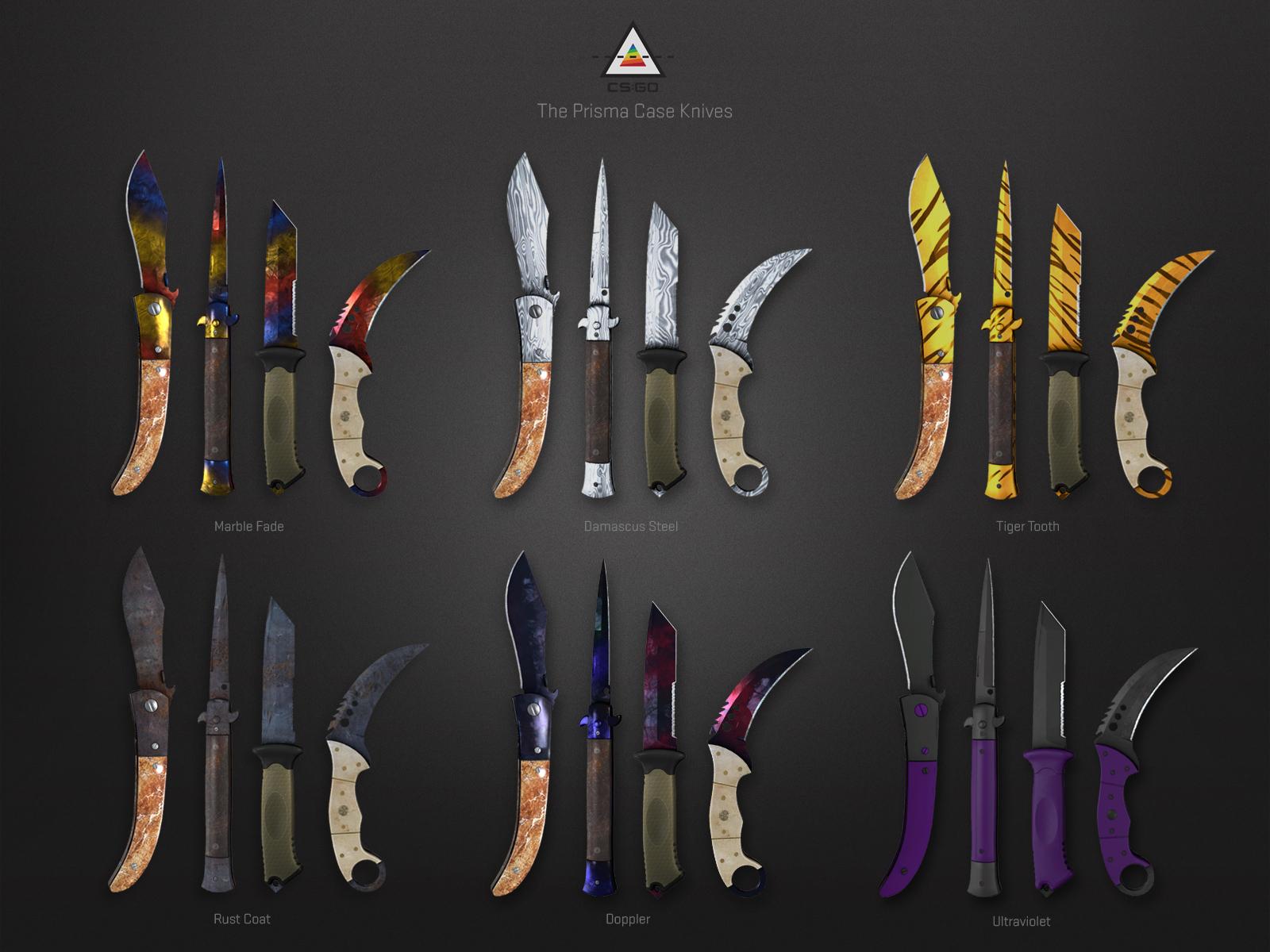 Prisma Case knife display for CS:GO