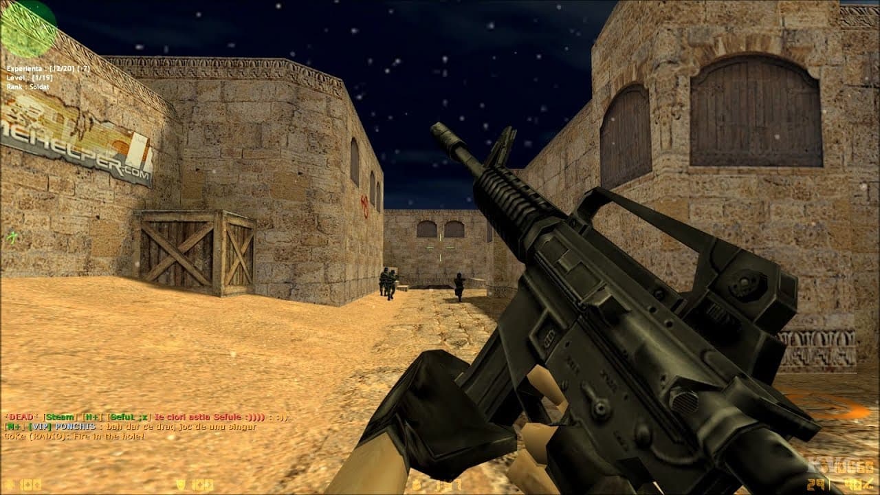 Counter-Strike 1.6 gameplay.