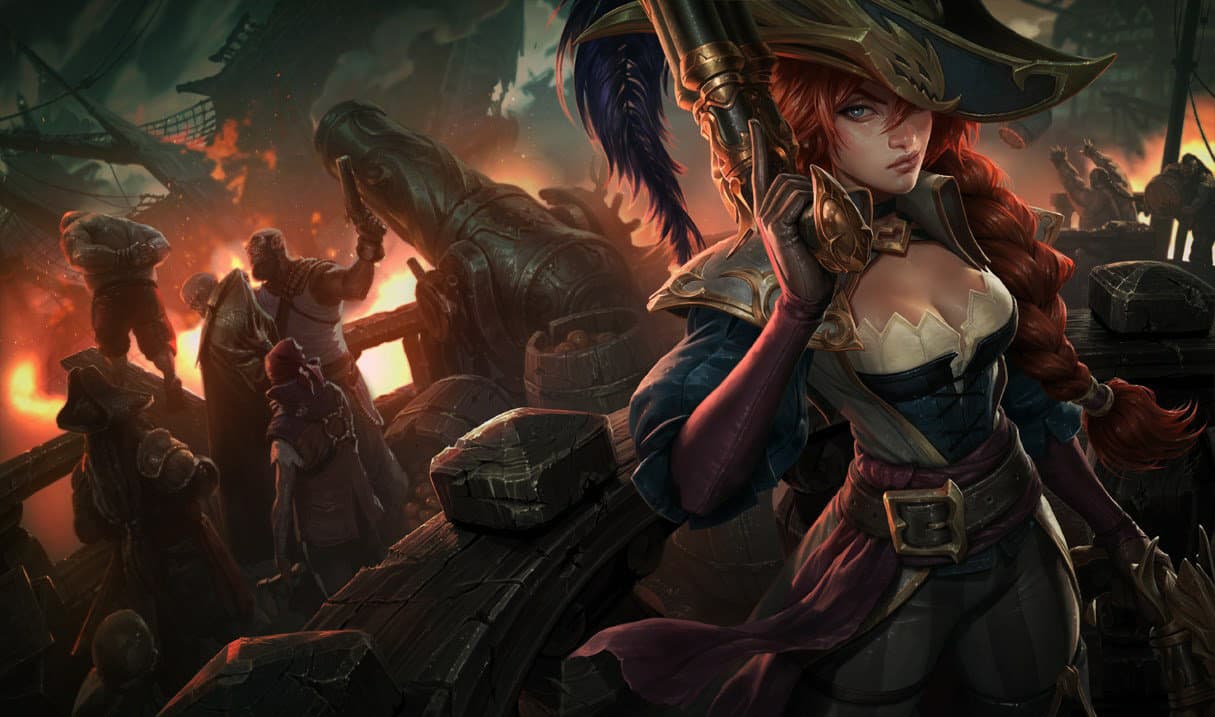 League of Legends' sultry pirate Miss Fortune is a fan-favourite for cosplays.