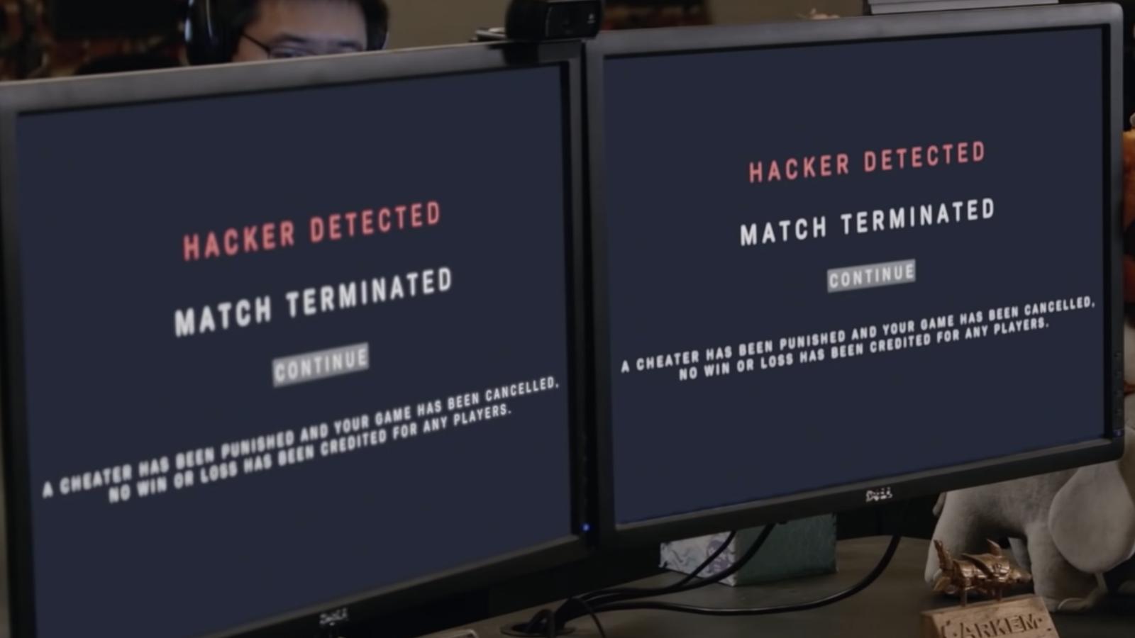 Hacker detected on monitor in Valorant