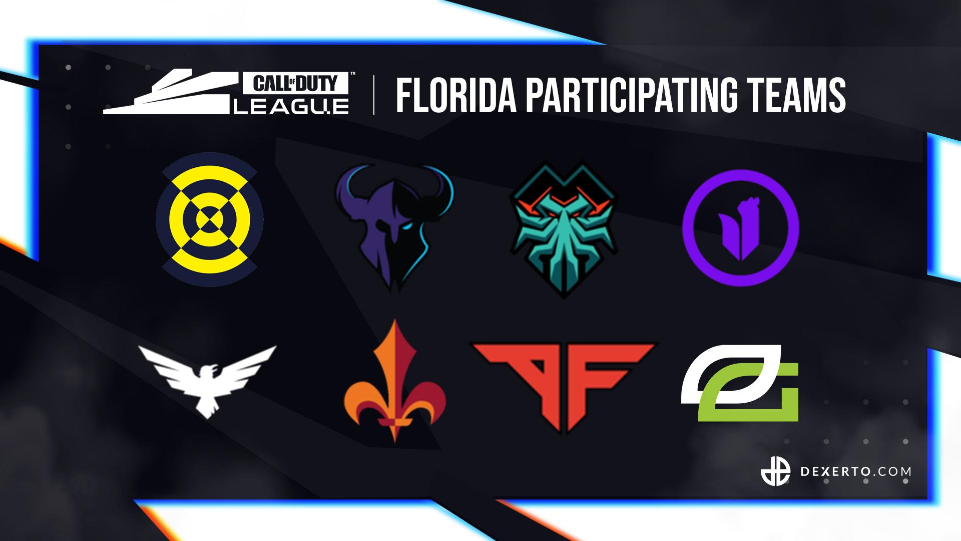 CDL Florida participating teams.