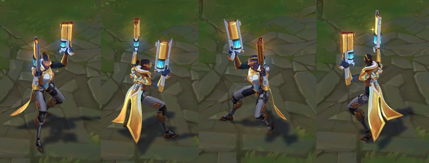Pulsefire Lucian Prestige edition in-game model for League of Legends