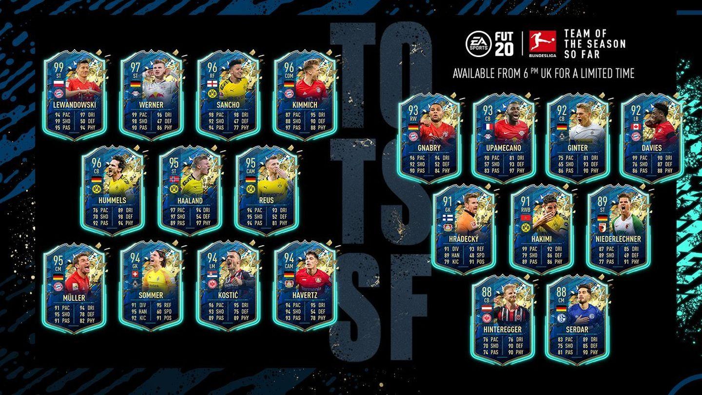 You can unlock any of the high-rated players from the Bundesliga Team of the Season So Far (TOTSSF) thanks to this new FIFA 20 SBC.