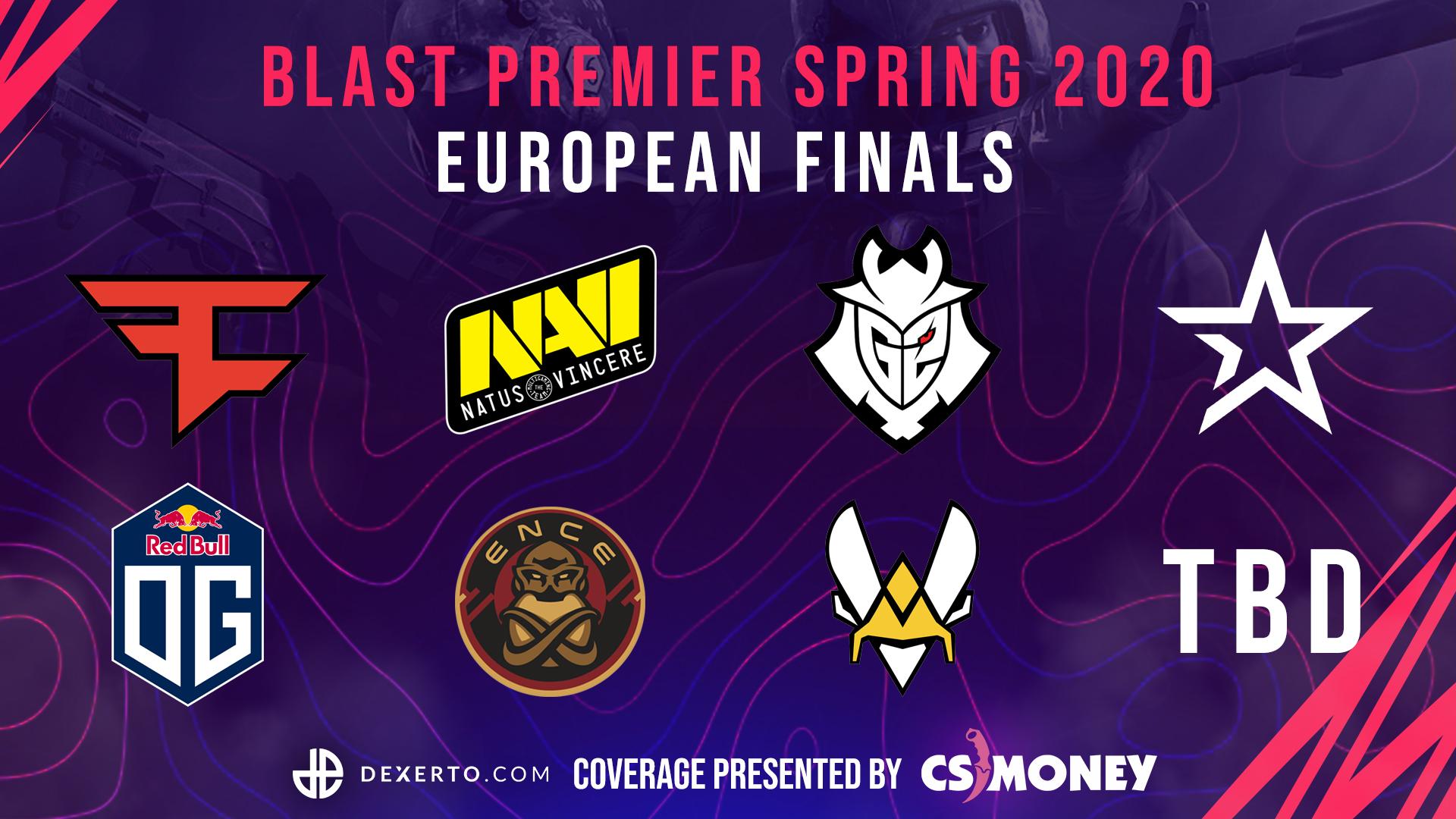 European Finalists for the BLAST Premier Spring Finals.