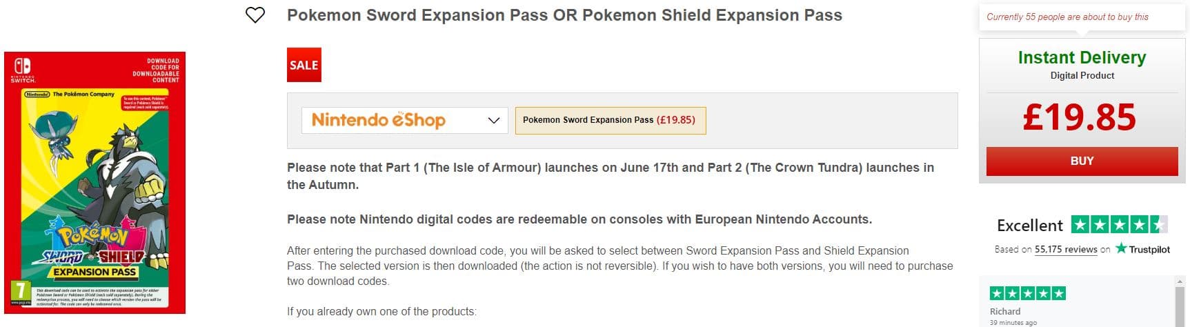 Pokemon Sword Shield Expansion Pass ShopTo