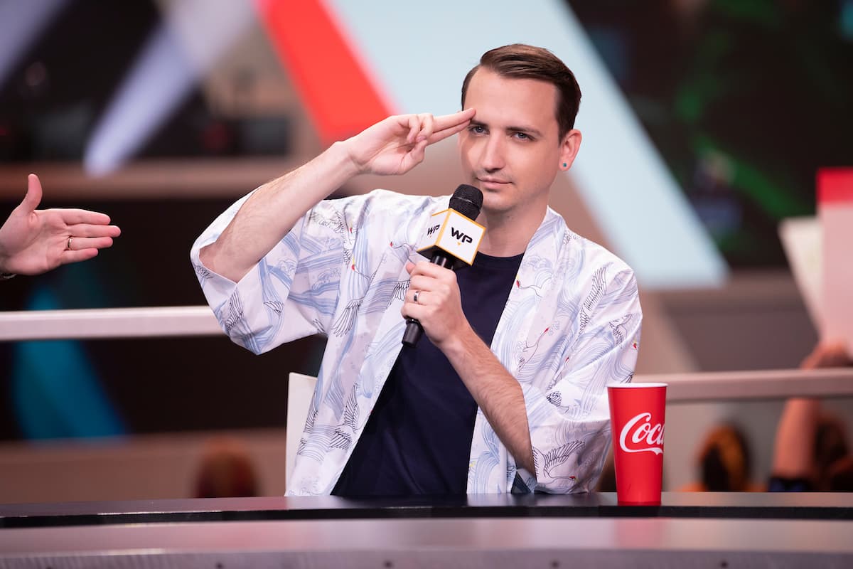 MonteCristo on the analyst desk during Overwatch League.