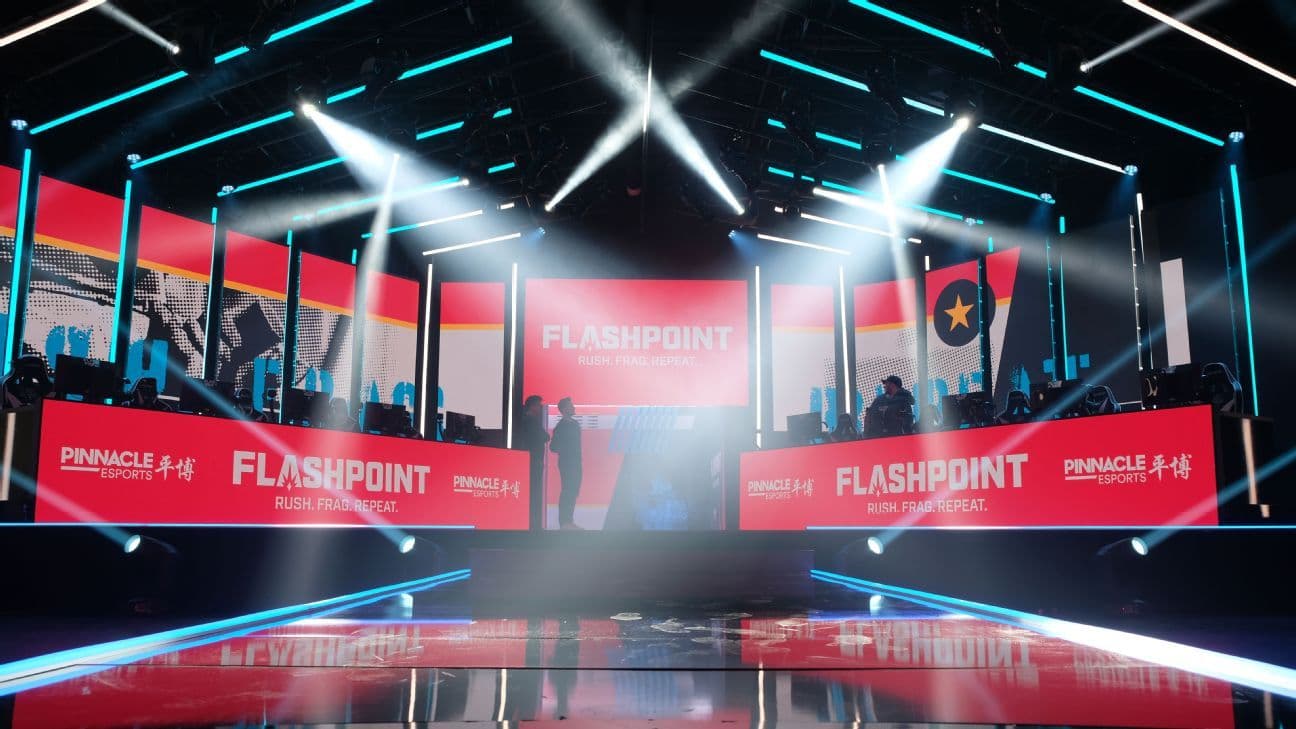 Flashpoint stage during broadcast.
