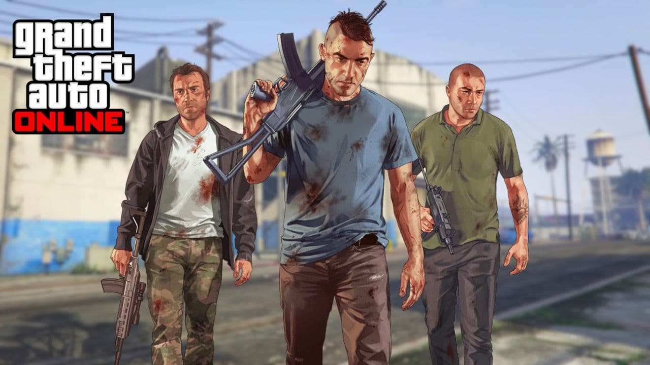 Gangsters carry guns in GTA Online