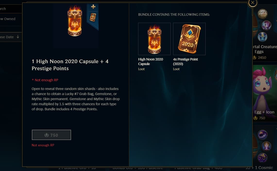 High Noon 2020 event capsules