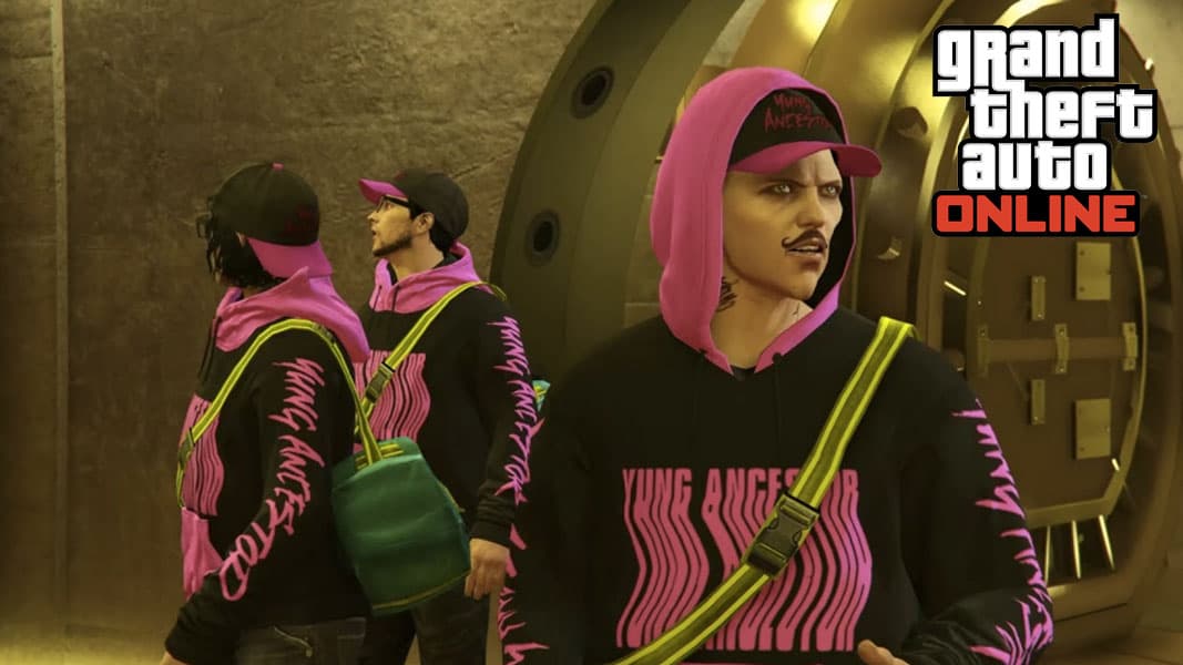GTA Online characters during a heist.