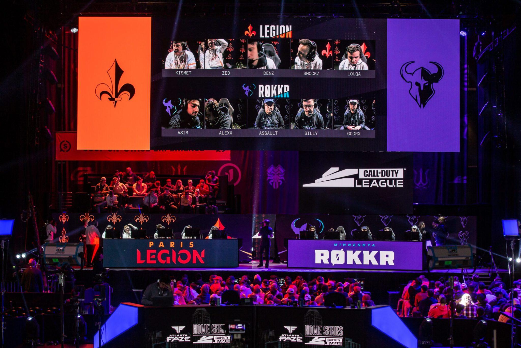 Paris Legion and Minnesota RØKKR at Call of Duty League