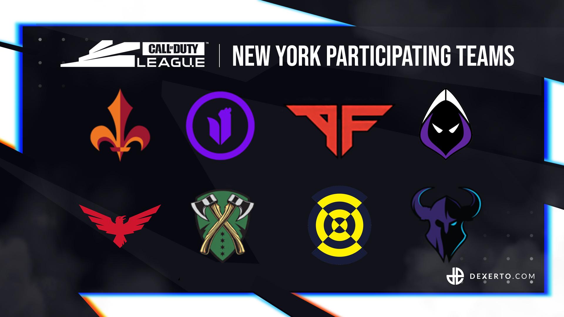 CDL New York participating teams.
