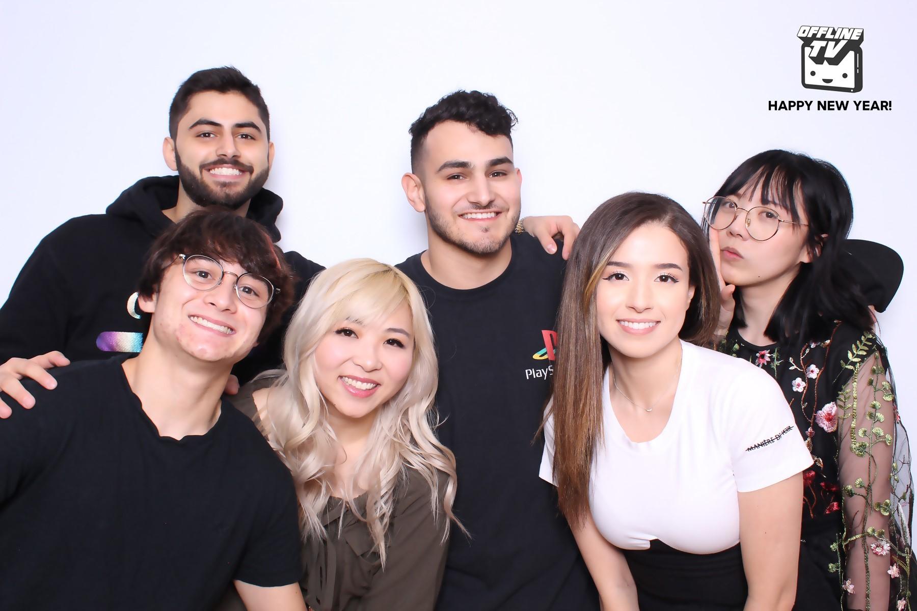 Fedmyster (third from right) has been removed form the OfflineTV house following multiple sexual abuse allegations from other members of the group.