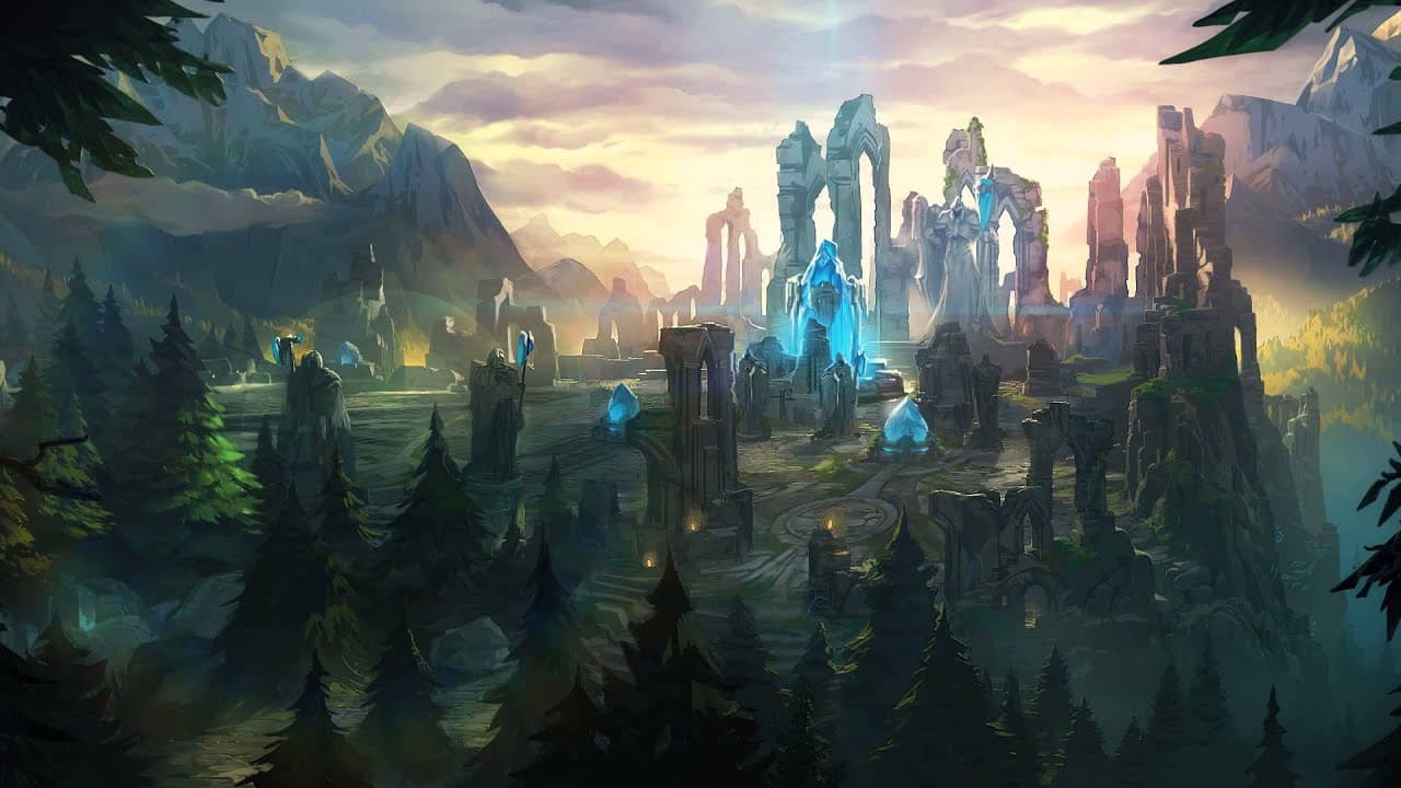 Summoners rift map in league of legends