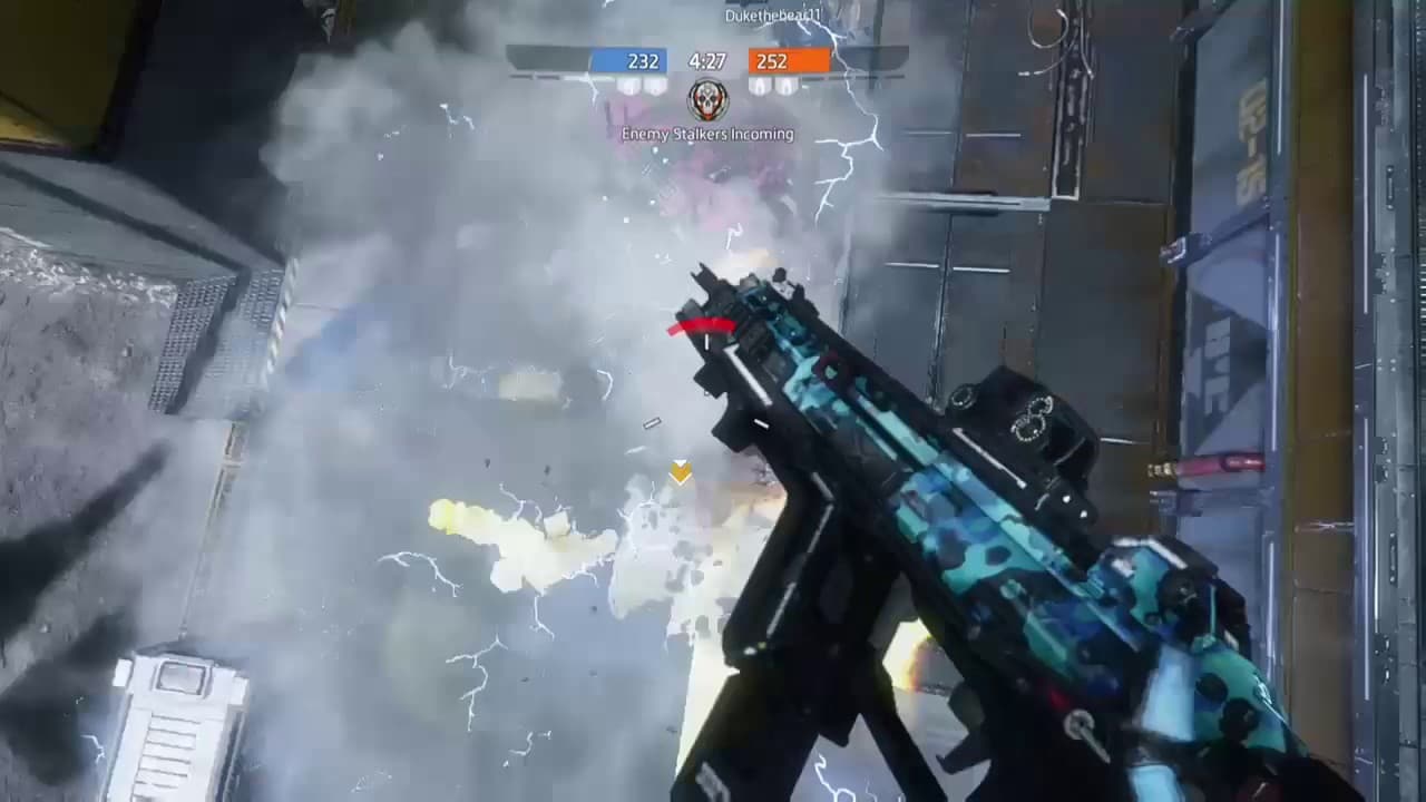 Electric smoke from Titans in Titanfall 2 can be used in Apex Legends Arc stars and Bangalore.