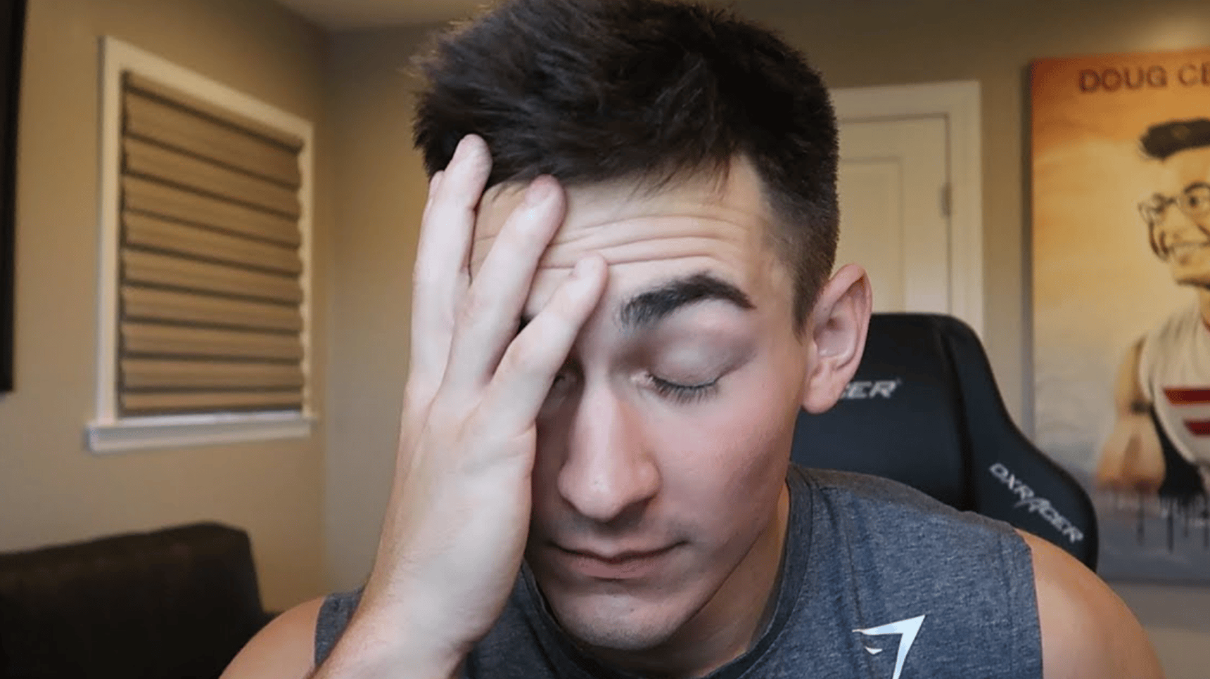 Call of Duty player Censor upset in front of the camera