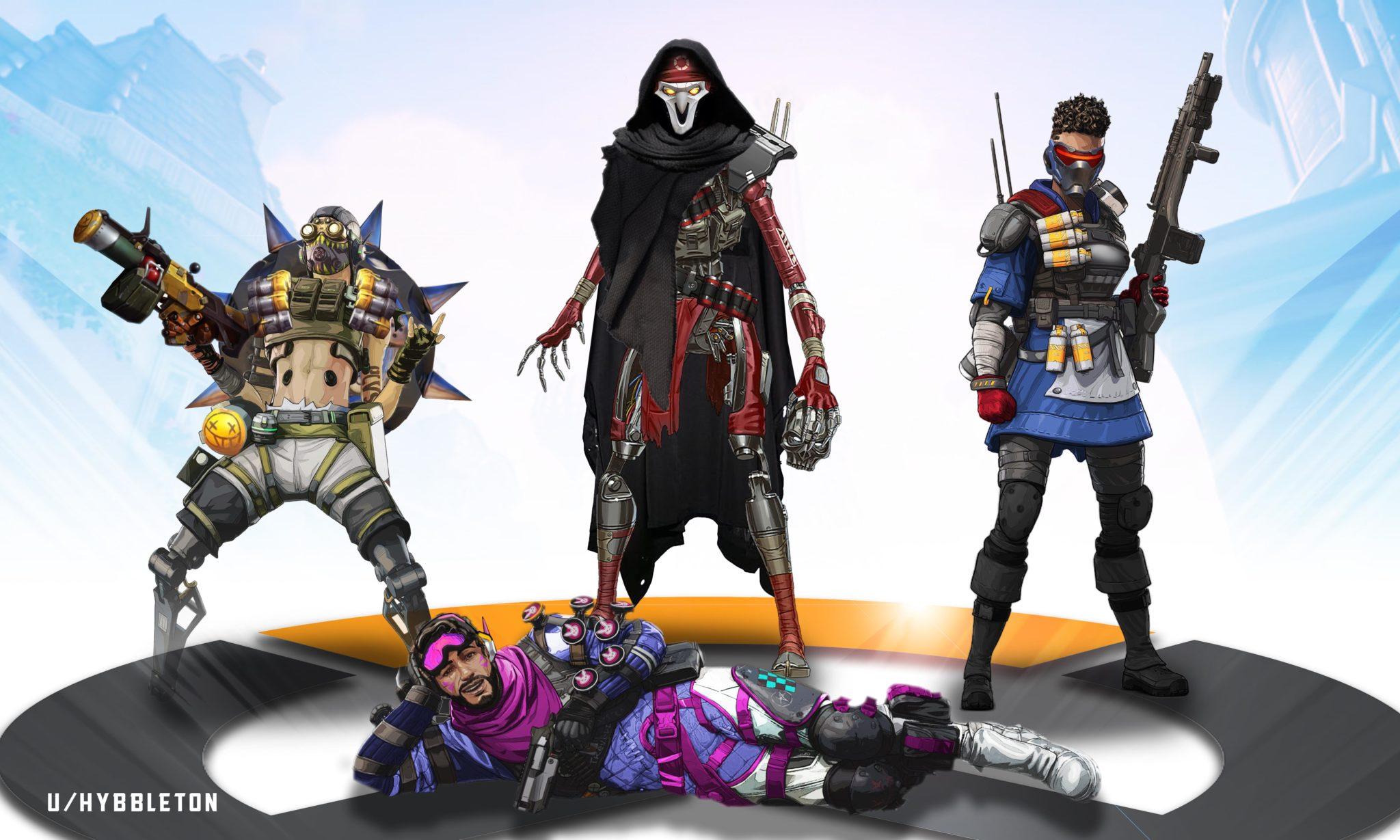 Apex Legends characters designed as Overwatch skins