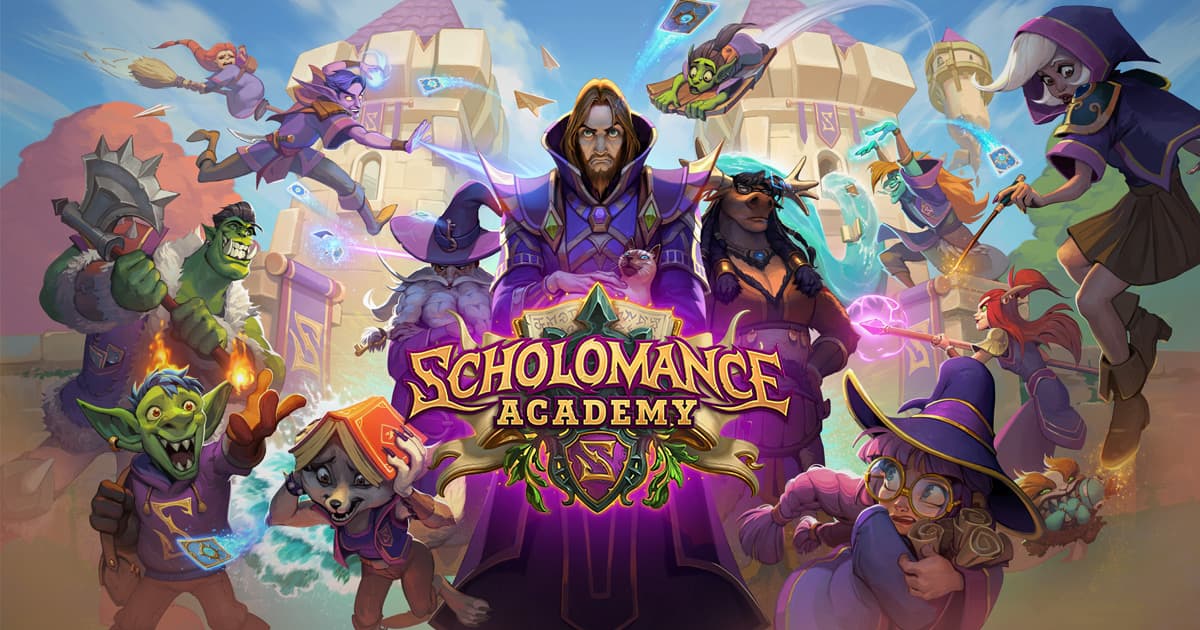 Scholomance Academy feature image for Hearthstone expansion.