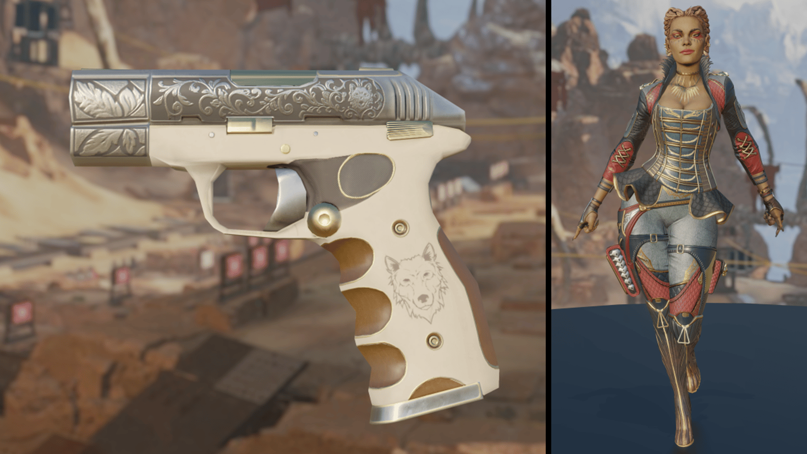 The new Summer of Plunder pistol and character skins for Loba.