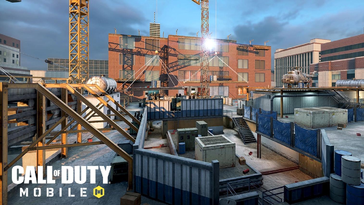 Highrise map with cod mobile logo