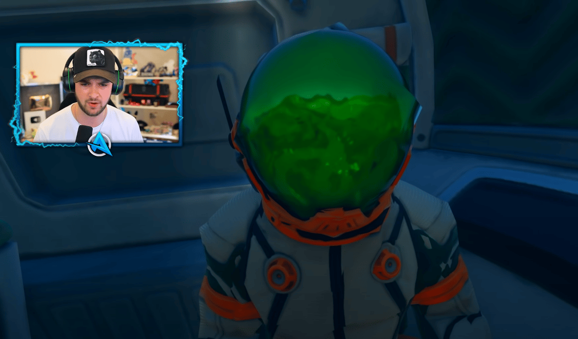 Ali-A finding an astronaut character in fortnite