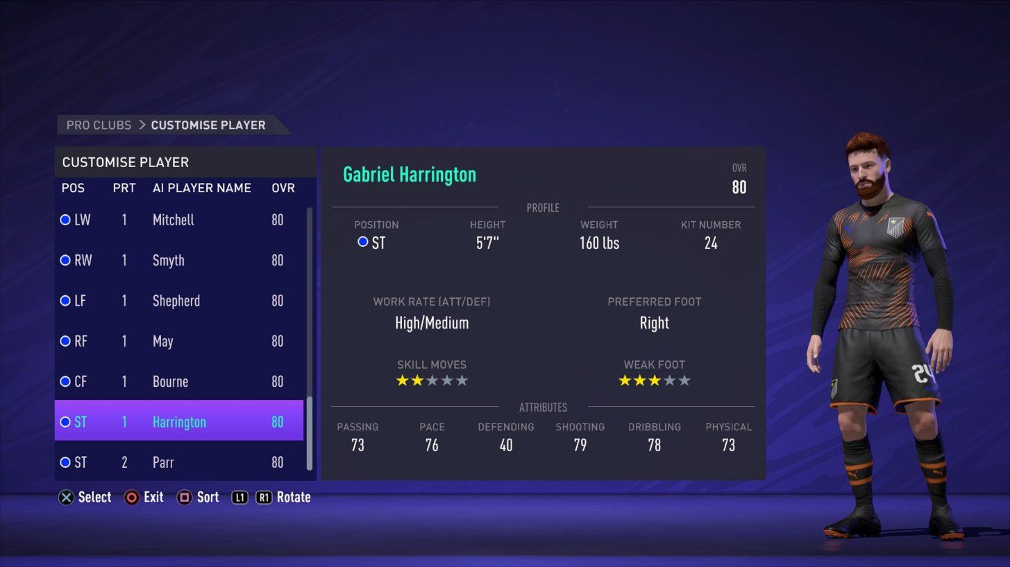 FIFA 21 Pro Clubs new features