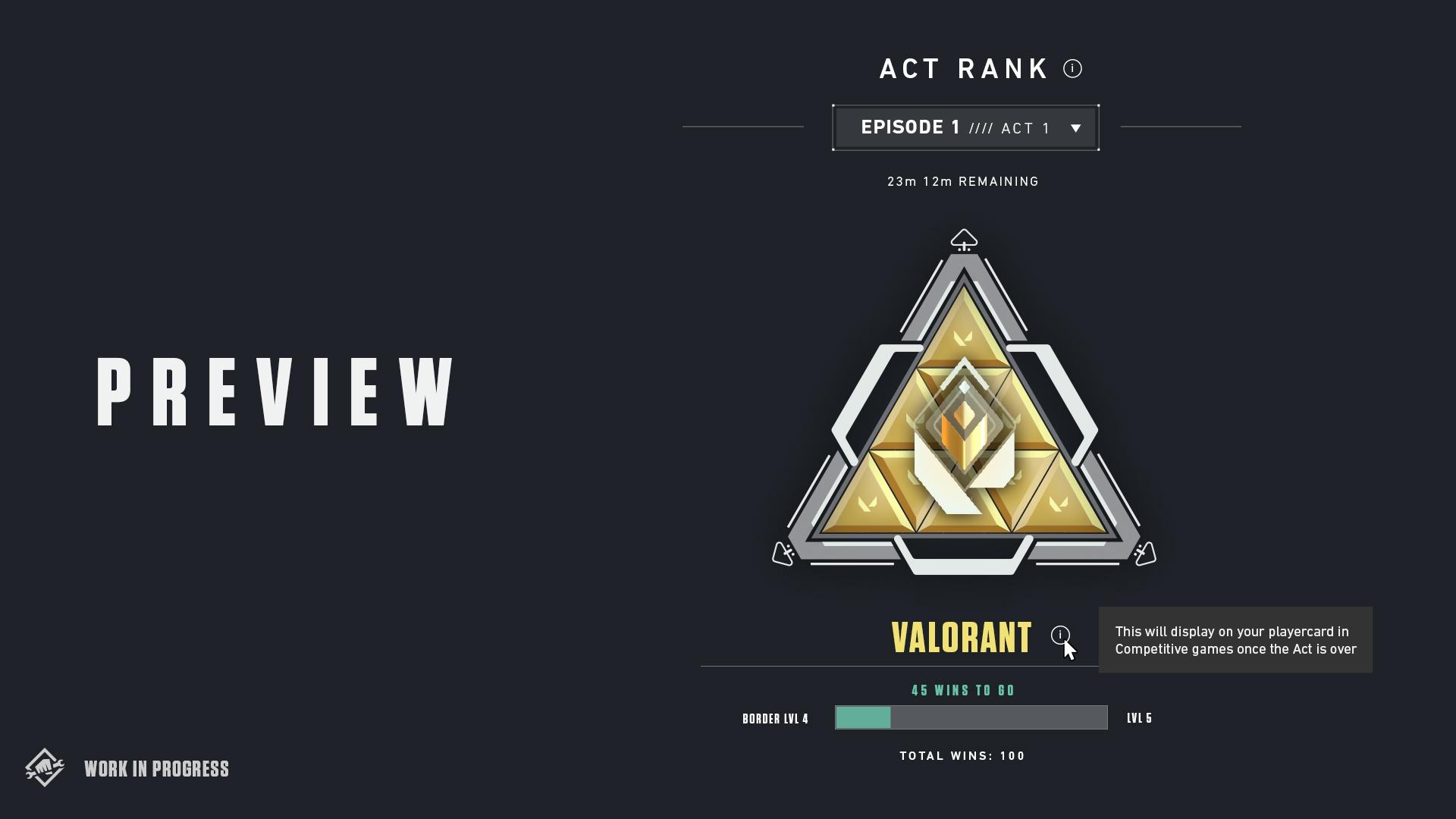 Valorant's act rank badge