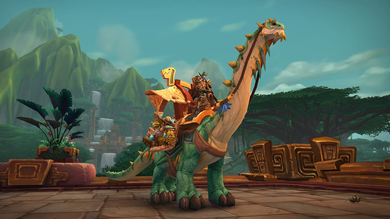 The Mighty Caravan Brutosaur mount can currently be bought for 5 million in-game gold.