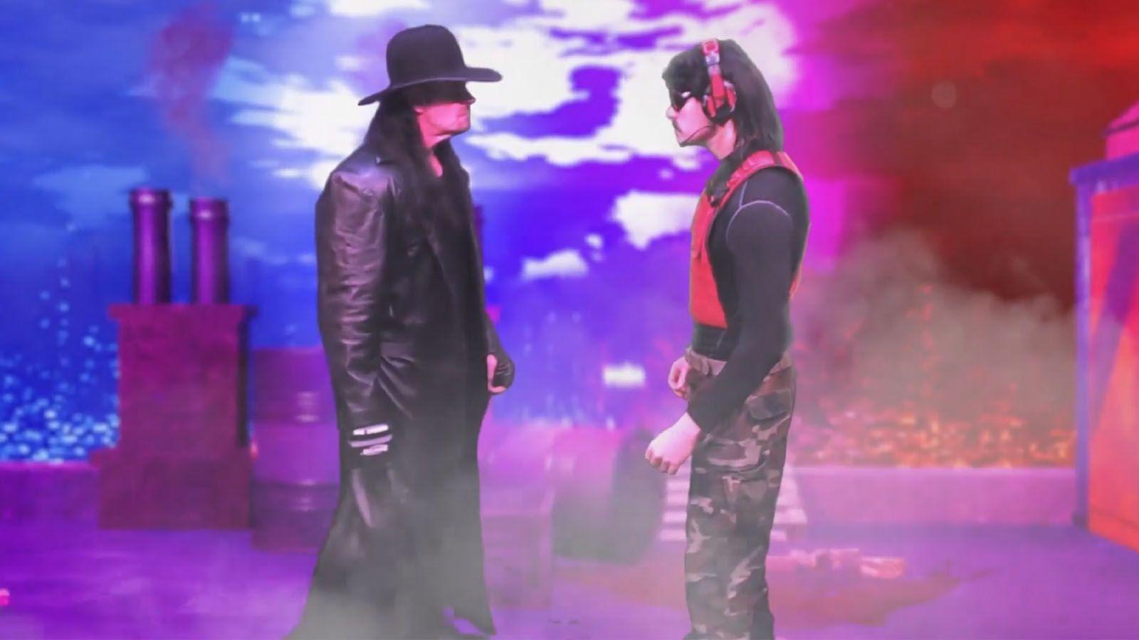 Dr Disrespect and The Undertaker face off