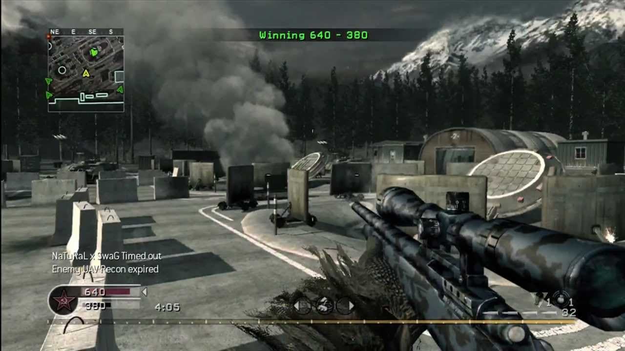 r700 sniper in Call of Duty 4 map