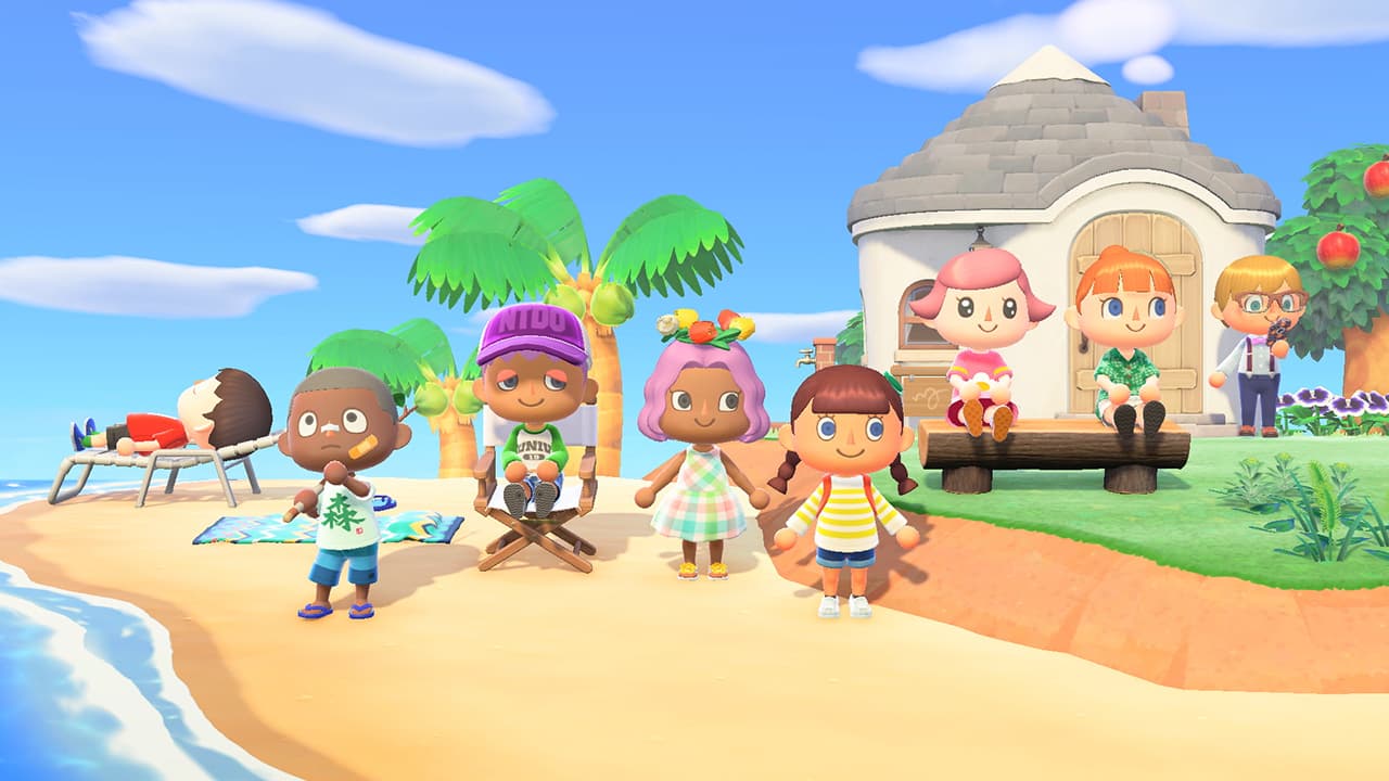 Animal Crossing beach island