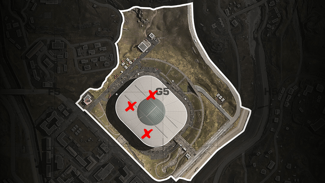 All stadium room locations in Warzone
