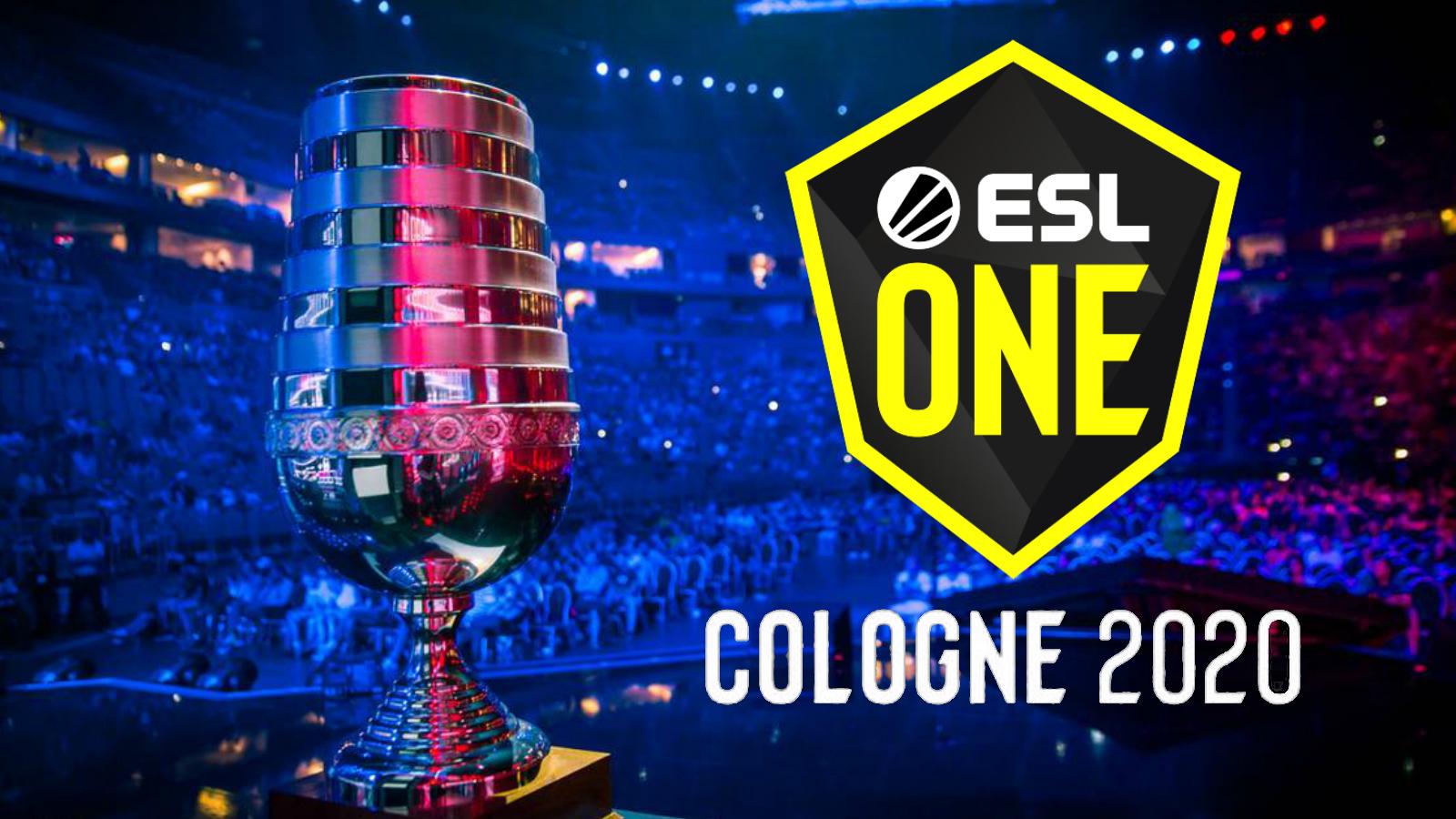 ESL One Cologne trophy and logo