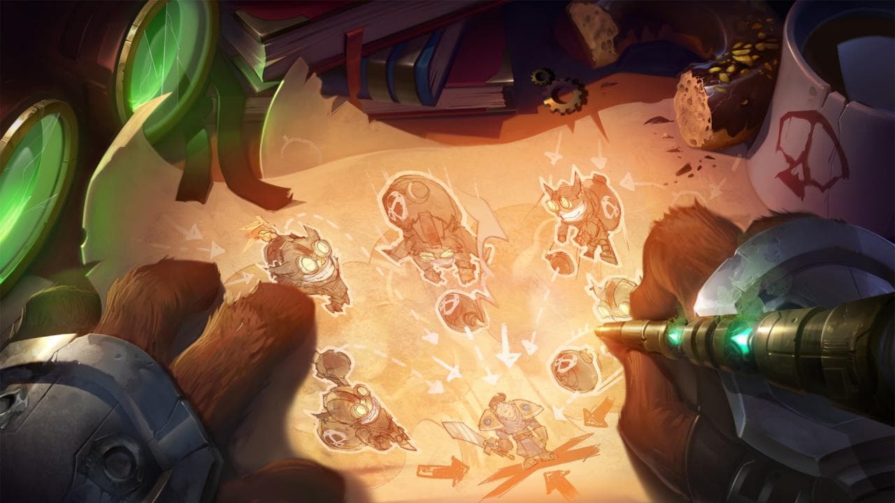 One For All banner for League with Ziggs and Garen