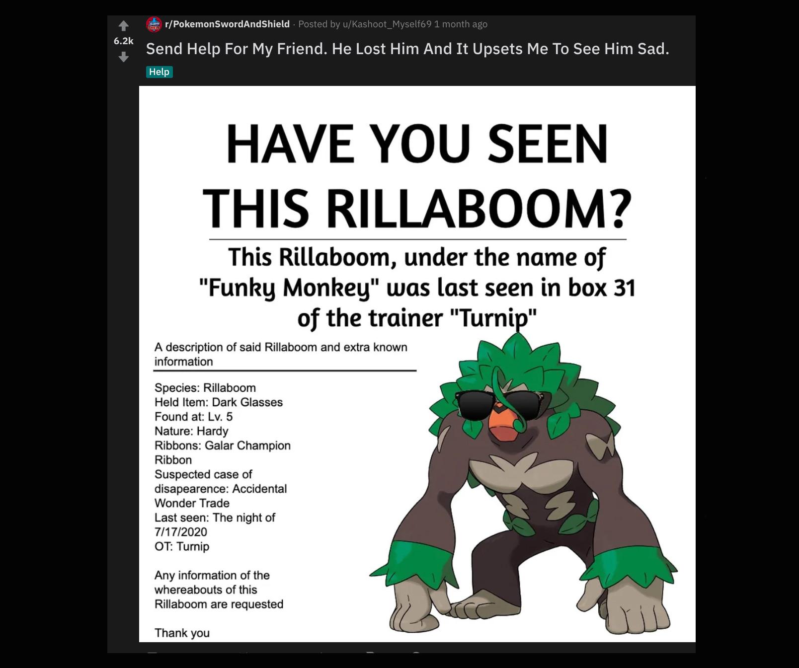 reddit pokemon lost poster