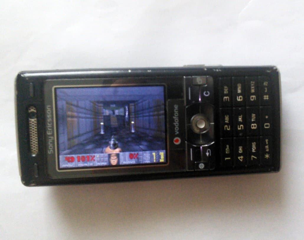 Doom running on a Sony Ericsson