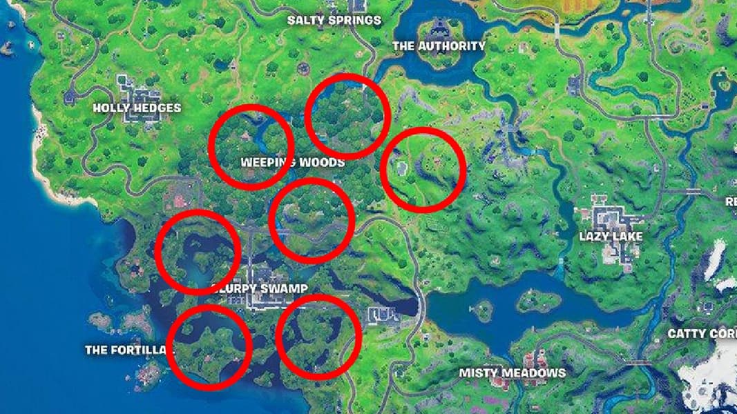 All wolverine spawn loactions in fortnite