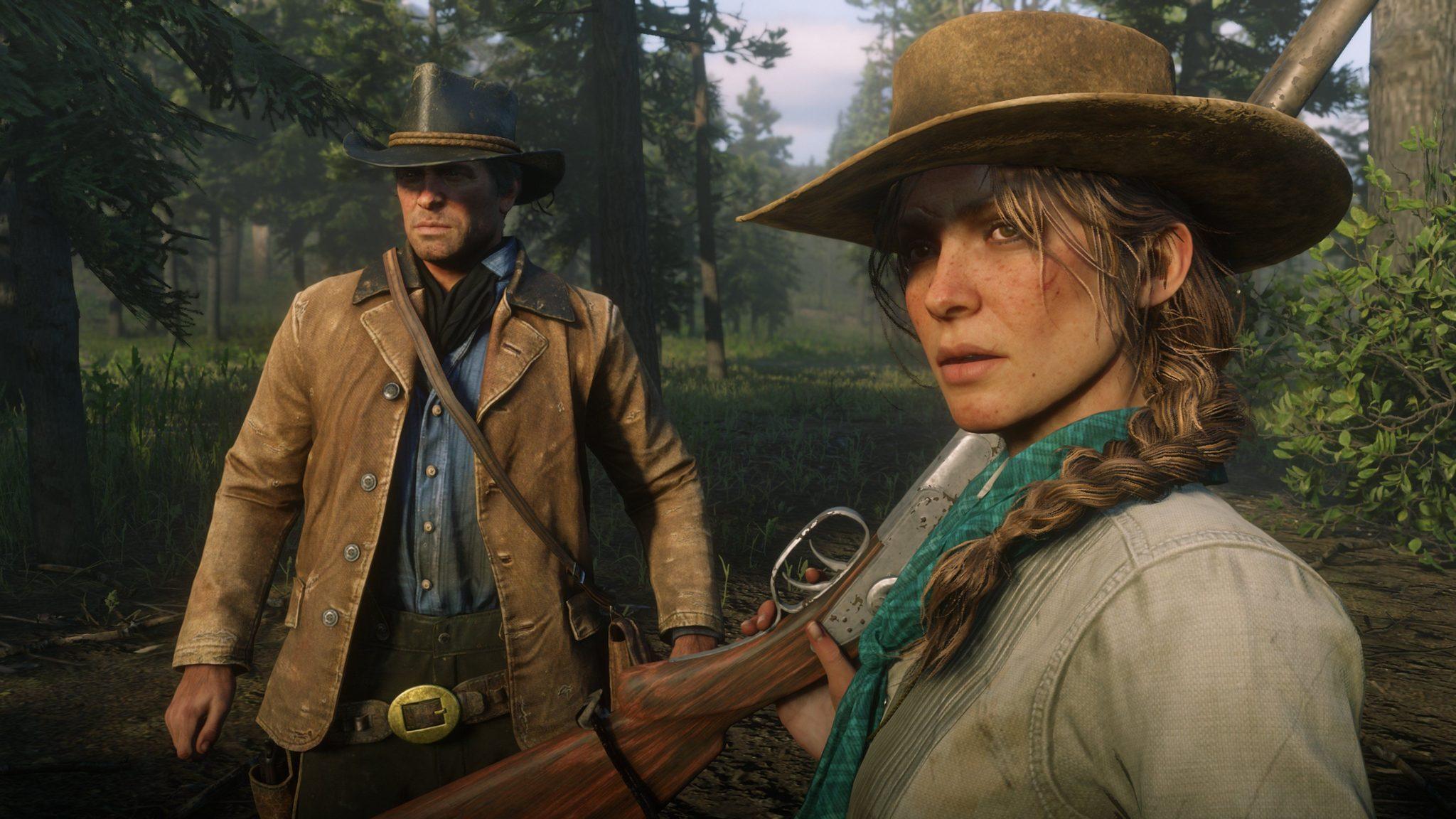 Red Dead Redemption 2 Arthur and Sadie